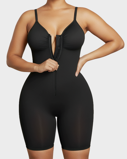 Shapewear for Women Tummy Control Bodysuit Zip-Up