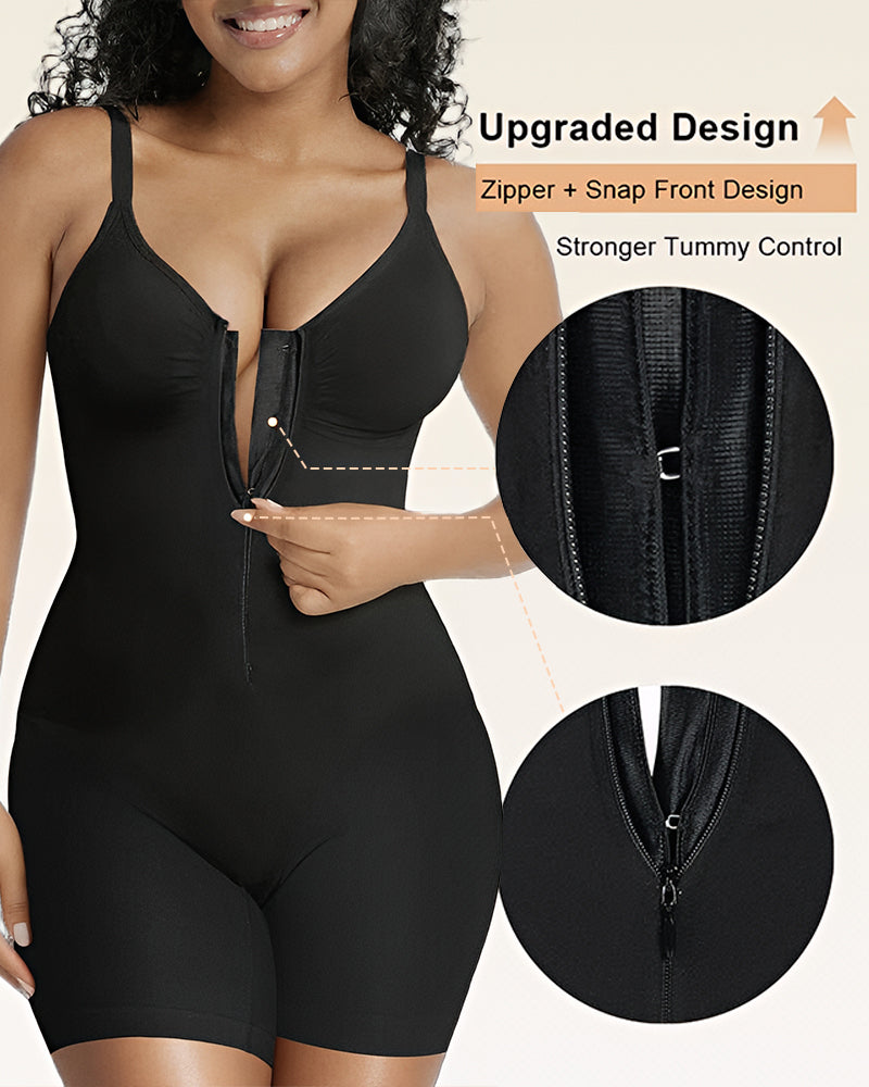 Shapewear for Women Tummy Control Bodysuit Zip-Up