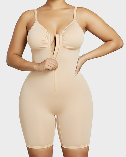 Shapewear for Women Tummy Control Bodysuit Zip-Up