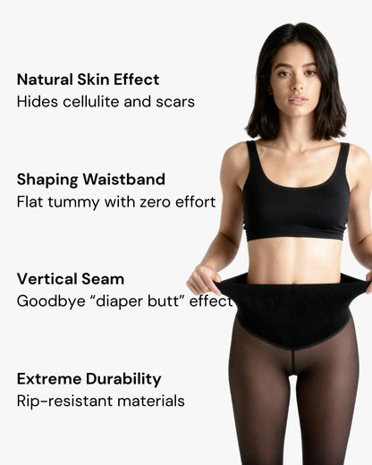 Translucent Fleece Lined Tights