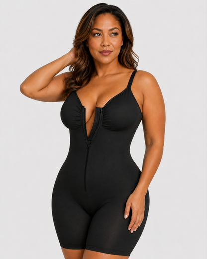 Shapewear for Women Tummy Control Bodysuit Zip-Up
