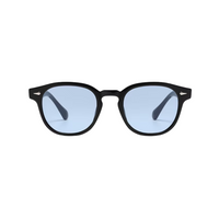 Black with Blue Lenses