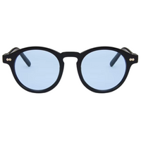 Black with Blue Lenses