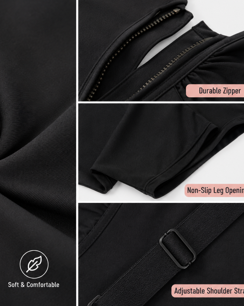 Shapewear for Women Tummy Control Bodysuit Zip-Up
