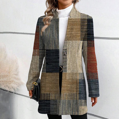 Hazel Checked Women’s Blazer