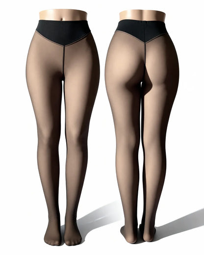 Translucent Fleece Lined Tights