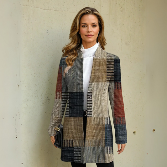 Hazel Checked Women’s Blazer