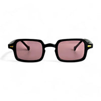 Black with Pink Lenses
